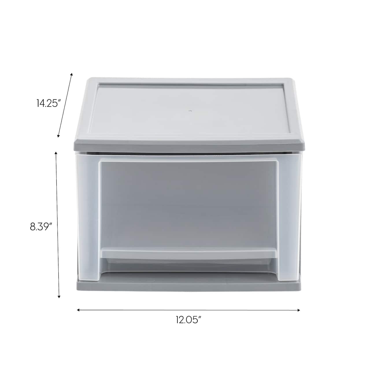 Iris® 17qt. Gray Stacking Drawer, 3 Pack